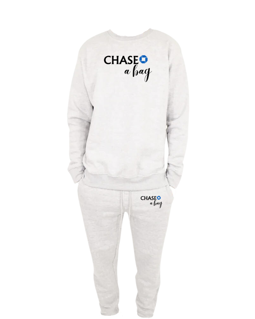 chase a bag crewneck set unisex