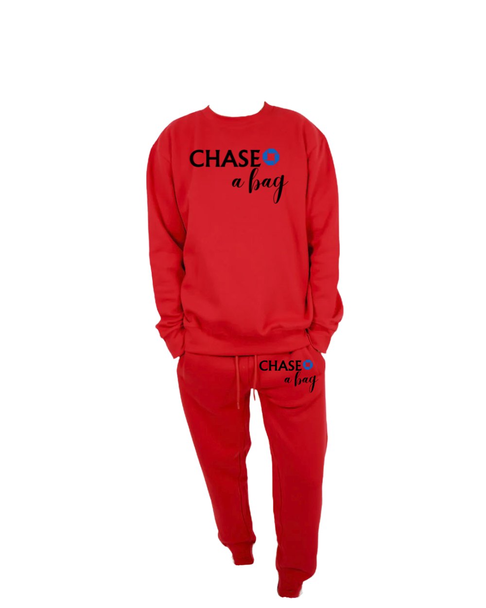 chase a bag crewneck set unisex